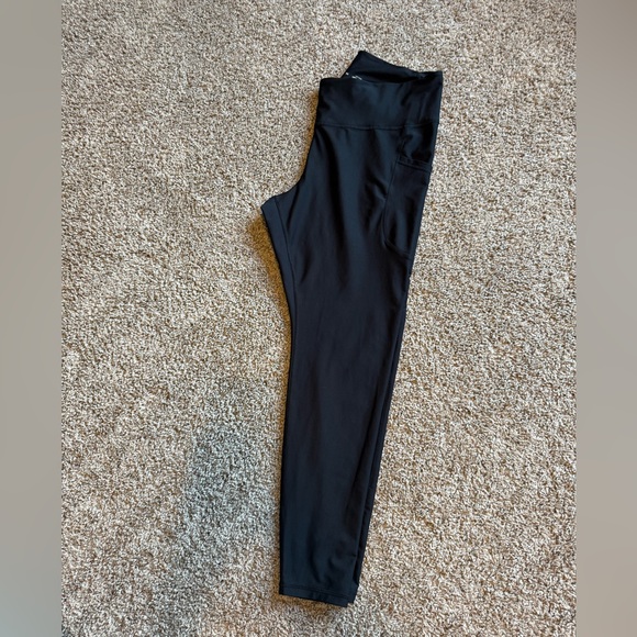 Old Navy High Waisted PowerSoft Activewear Black Leggings - Picture 6 of 6